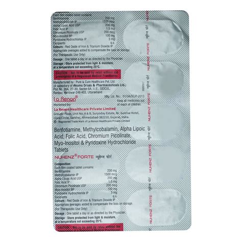 Nuhenz Forte Tablet | Uses, Side Effects, Price | Apollo Pharmacy