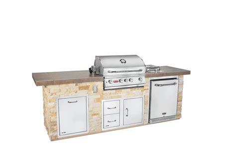 Bull Premier Q Outdoor Island Kitchen & Grill - Grills & Outdoor Kitchens