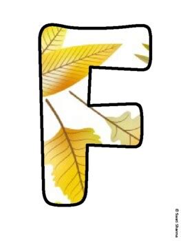 FALL FUN! Fall Leaves Bulletin Board Letters school resource by Swati ...