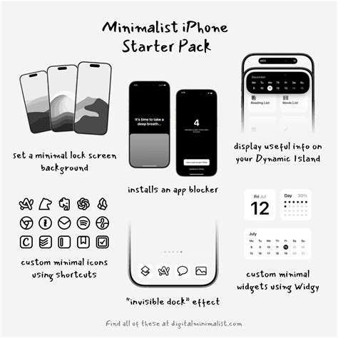 Minimalist iPhone Starter Pack | How to set up iphone apps iphone 12 ...