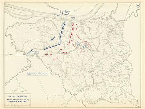 Battle Of Shiloh Map