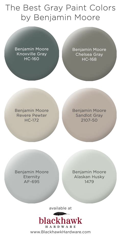 Benjamin Moore Best Gray Colors - Paint Color Ideas