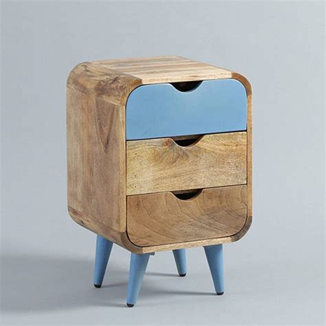 Buy Braithwaite Bedside Table Blue | The Home Dekor