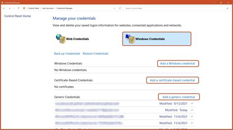 Image result for Add a Windows Credential Windows 1.0