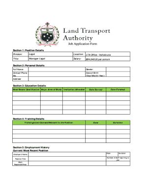 Transport Manager Application Form 的图像结果