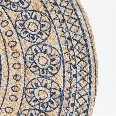 Buy Coterie Mandala Jute Printed Braided Dhurrie - 92x92cm from Home ...