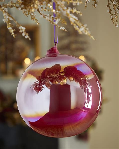 Jim Marvin Bronze Pearl Glass Ball Christmas Ornament | Horchow