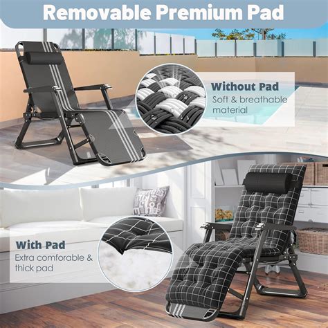 Buy Slsy Lounge Chair, 3 in 1 Full Flat Lounge Chair with Removable Pad ...