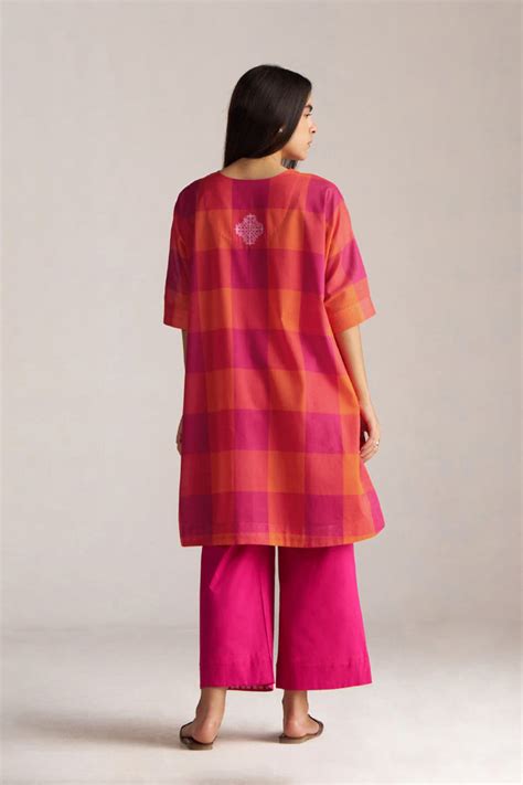 Tomato and Fuchsia Mul-Mul Co-ord Set — GAIA by Archie