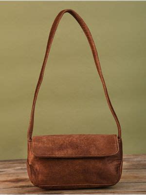 Buy Jalwa by Deepika Rust Handcrafted Suede Sling Bag DLSB003 Online