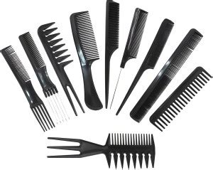 DOTFUSION Set Of 10 Professional Hair Cutting & Styling Comb Kit ...