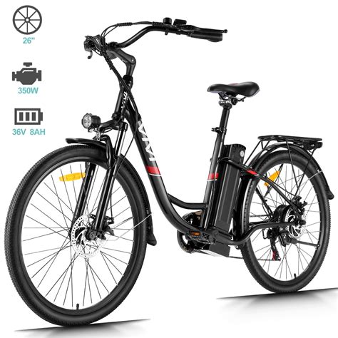 Buy VIVI 350W 26 50Miles Electric Bike Adjustable Comfortable Cruiser ...