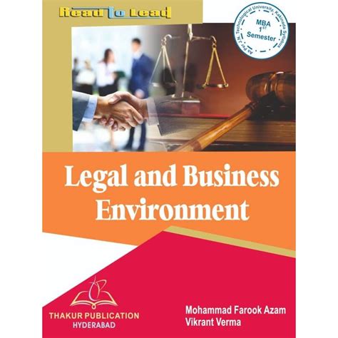 Legal and Business Environment Book for MBA 1st Semester JNTUK