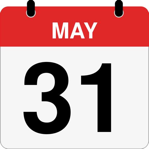 How Many Days Until May 31st? - Inch Calculator