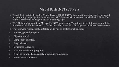 Image result for Visual Basic Net Framework