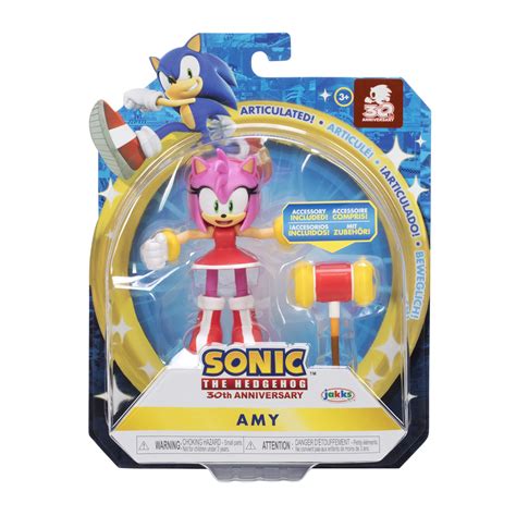 Sonic The Hedgehog 4-Inch Action Figure Modern Amy with Hammer ...