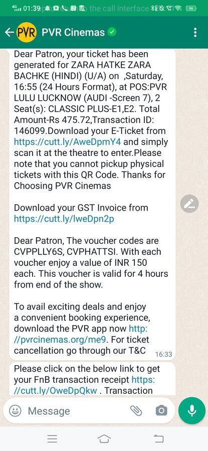 PVR Cinemas Complaints & Reviews