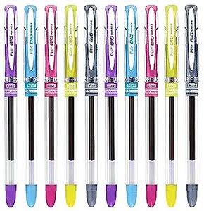 FLAIR Big Writer 0.7 mm, 10 Pcs, Double Writing with Jumbo Refill Ball ...