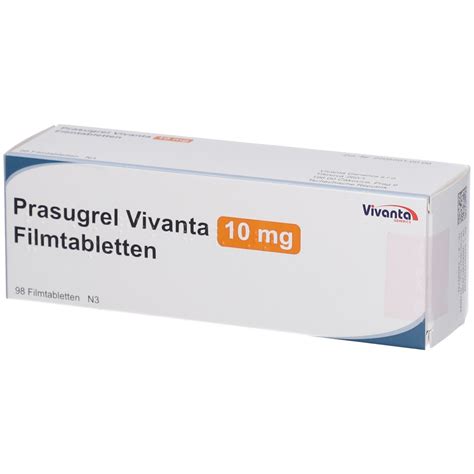 PRASUGREL Vivanta 10 mg Filmtabletten 98 St mit dem E-Rezept kaufen - Shop Apotheke
