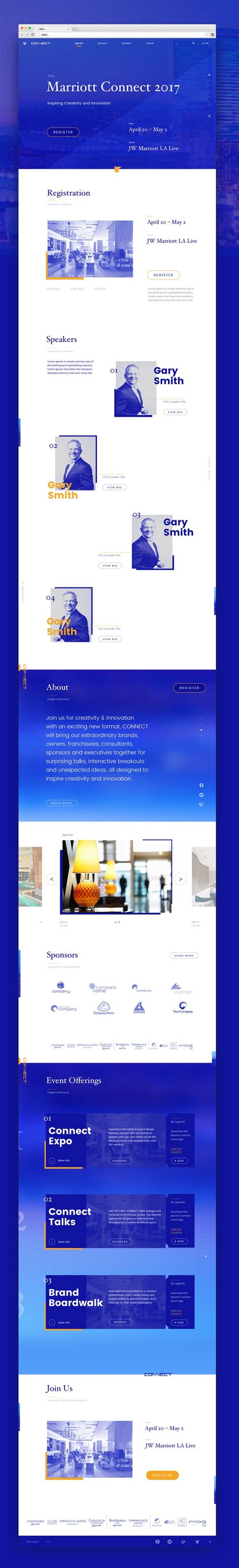 Another shot from the Marriott project. | Web design, Web design ux ui ...