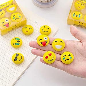 Flipkart.com | Smiles for miles Cute Emoji Non-Toxic Eraser