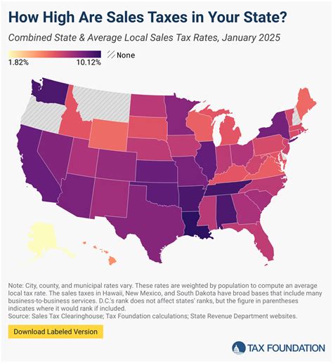 Ohio Sales Tax Chart Printable