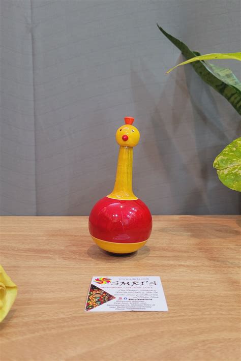 Wooden Balancing Duck doll for kids Showpiece Indian traditional ...