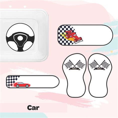 Mini Label Pack - Sports Car – Popup Kids