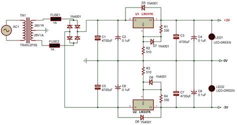 Parallel diodes in LM317 / LM337 dual supply - Page 1