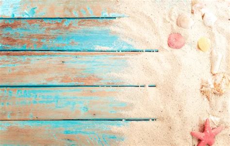 Download wallpaper sand, beach, background, Board, star, shell, summer ...