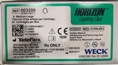 Weck Horizon™ Titanium Ligating Clips – SHAH TRADING CORPORATION