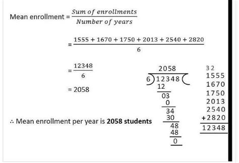 7.The enrolment in a school during six consecutive years was as follows ...