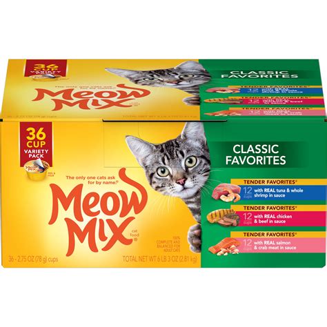 Meow Mix Classic Favorites Beef, Chicken, Tuna, India | Ubuy