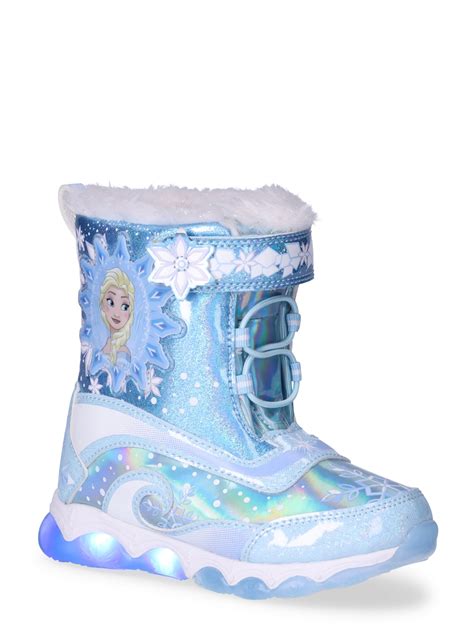 Frozen Toddler Girl Light Up Winter Snow Boots, Sizes 7-12 - Walmart.com
