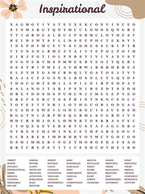 Adult Word Search Puzzles Printable - Word Search Maker