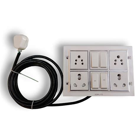 Buy DCM 12 M Modular Extension Surface Gang Box Module 12 with 4 Switch ...