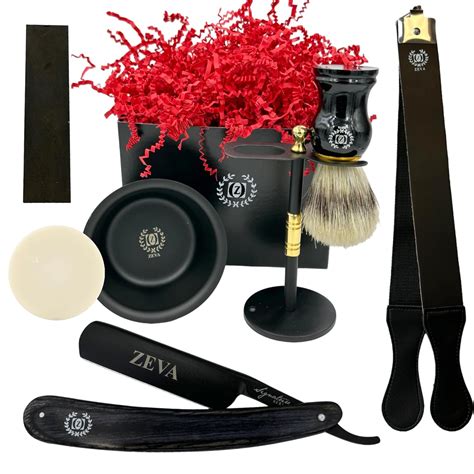 Amazon.com: Straight Razor Shaving Kit | Vintage Wet Shave Grooming Set ...