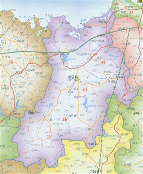 澄迈县旅游地图展示_地图分享