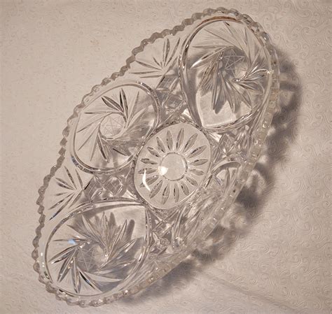 Vintage Heavy Lead Crystal Serving Bowl Star Of David Starburst-12 1/4" | eBay