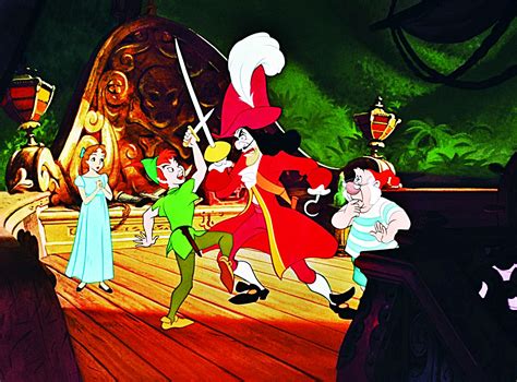 Walt Disney Production Cels - Wendy Darling, Peter Pan, Captain James ...