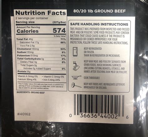 Ground Beef 80/20, 1lb, Special Blend | Beef, Ground beef, Beef ...
