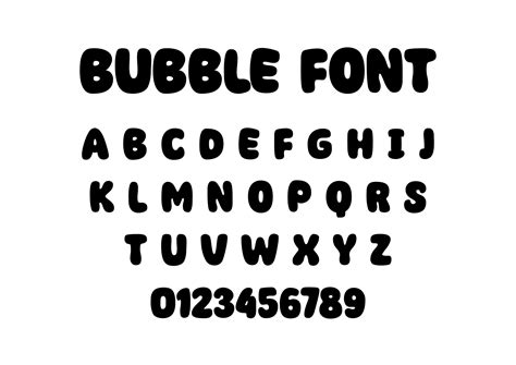 Fancy Bubble Alphabet Letters