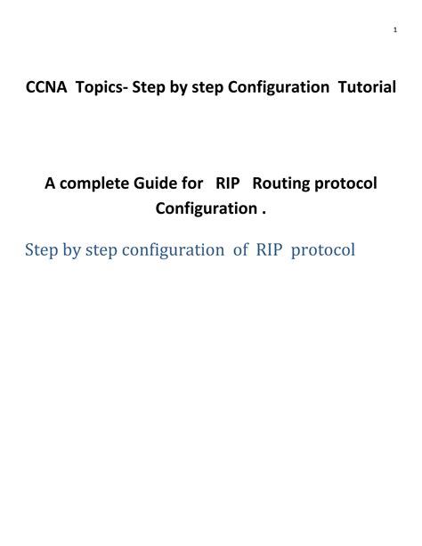 Image result for RIP Configuration