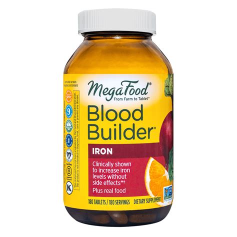 MegaFood Blood Builder - Iron Supplement Shown to Increase Iron Levels ...