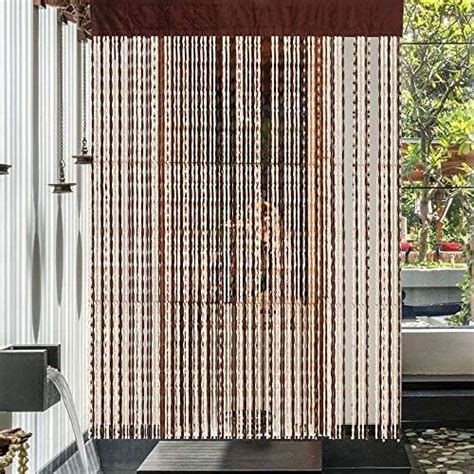 Buy HOMA DORN Polyester Solid Pattern Beautiful Threads String Door ...
