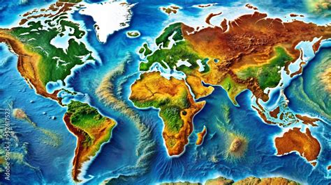 World Topographic Map 的图像结果