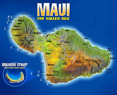 Maui Map Printable