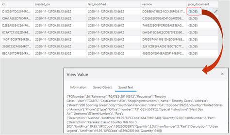Oracle How to Access JSON Document 的图像结果