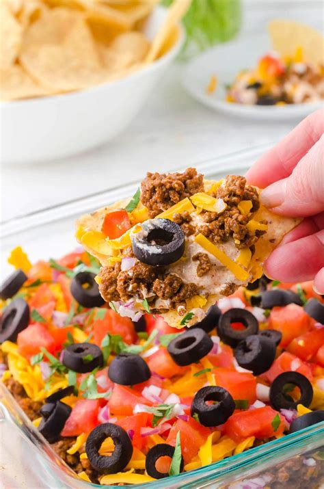 Taco Dip Ground Beef Salsa at Dwight Burke blog