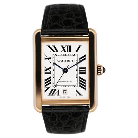Cartier Tank Solo XL W5200026 18K Rose Gold Mens Watch at 1stDibs ...